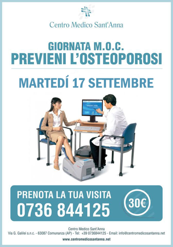 Martedì 17 Settembre – Giornata MOC - Centro Medico Sant'Anna